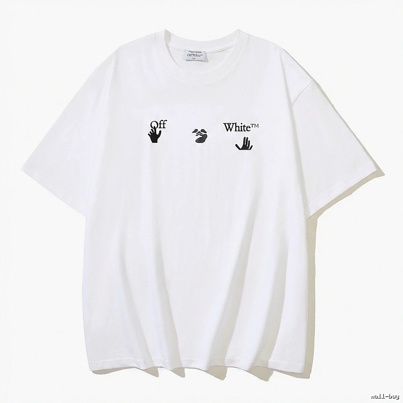 Off-White Gesture Style White T-shirt