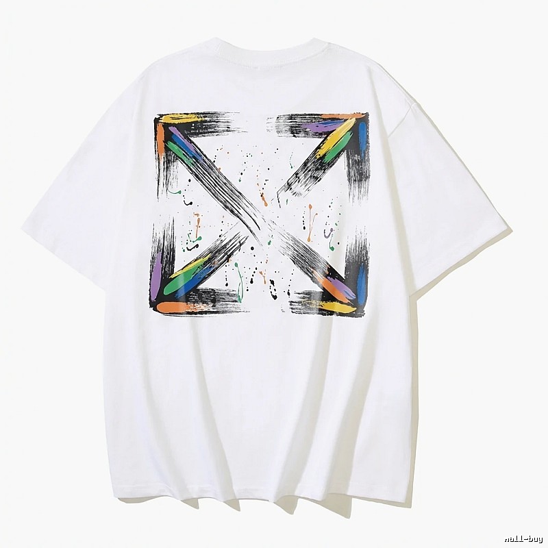 Off-White Graffiti Style White T-shirt
