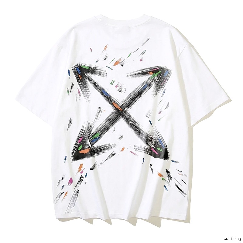 Off-White Graffiti Style White T-shirt