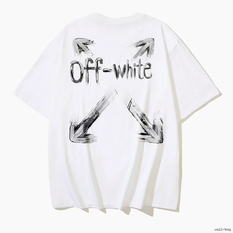 Off-White Graffiti Style White T-shirt