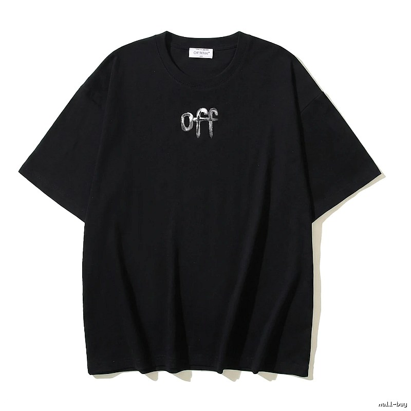 Off-White letter-style black T-shirt