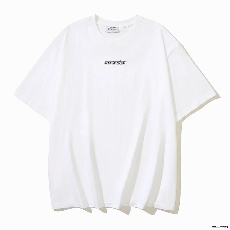 Off-White minimalist style white T-shirt