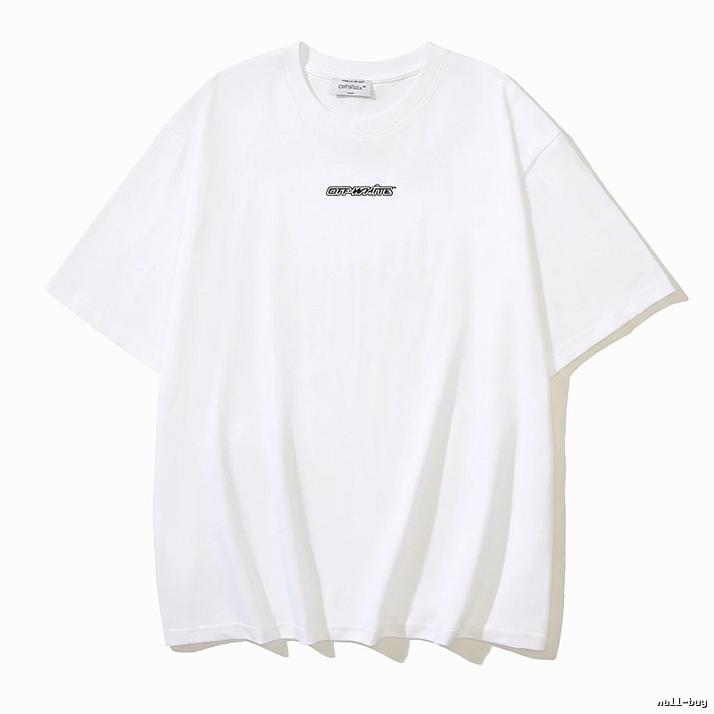 Off-White minimalist style white T-shirt