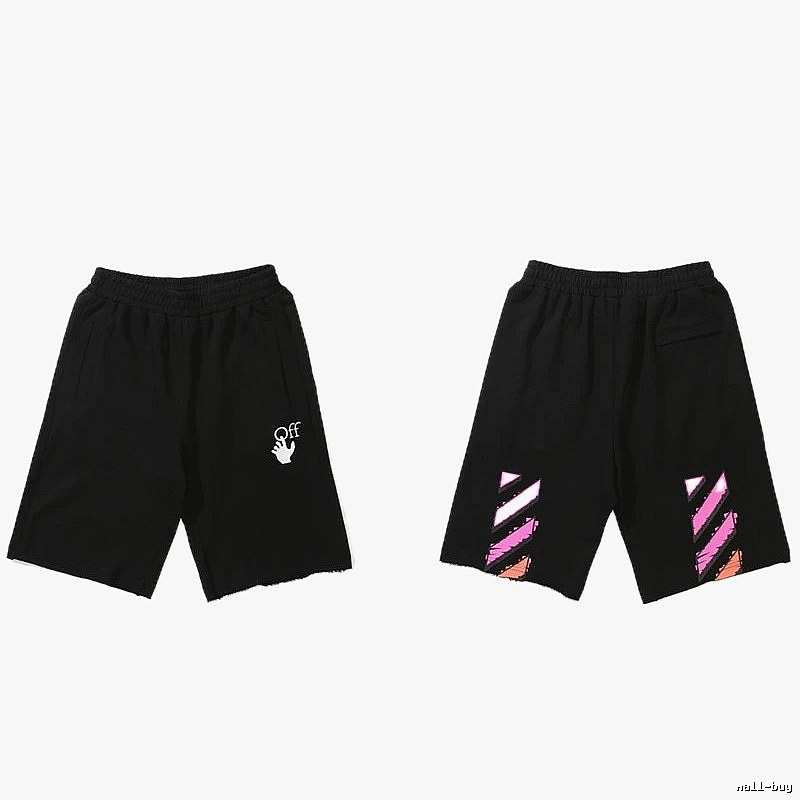 Off-White trendy and cool style black shorts