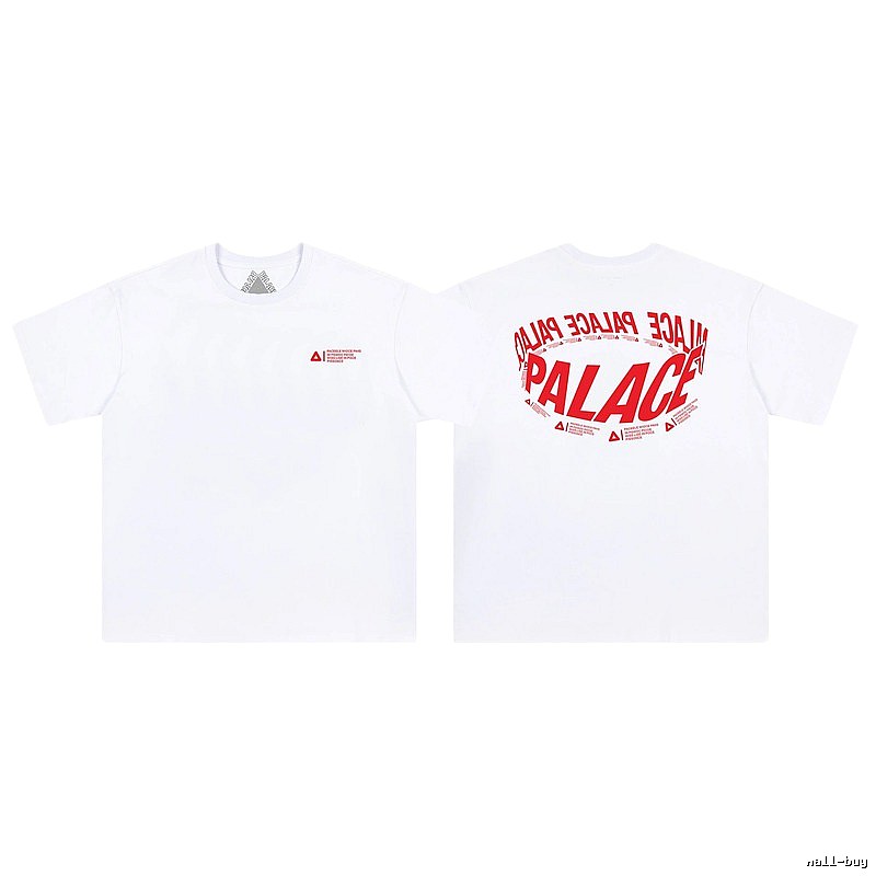 Palace Letter Printed Street Style White Short-sleeved T-shirt