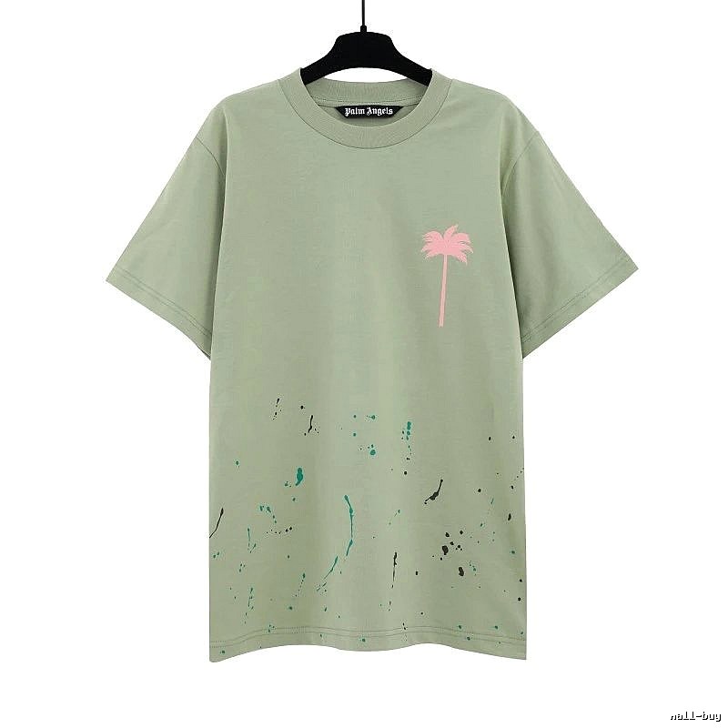 Palm Angels Urban Logo T-shirt White Palm Tree with Statement Pattern