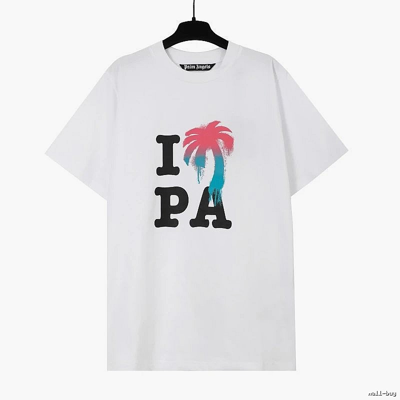 Palm Angels Weekend Logo T-shirt White Palm Tree for Weekend Wear