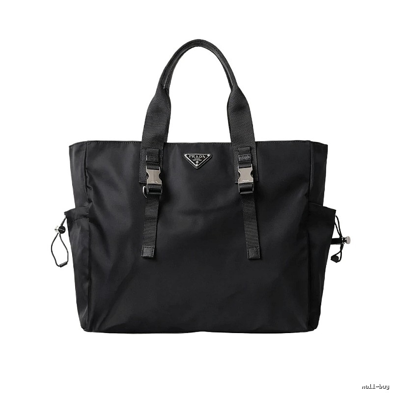 Prada Nylon Minimalist Style Black Bag