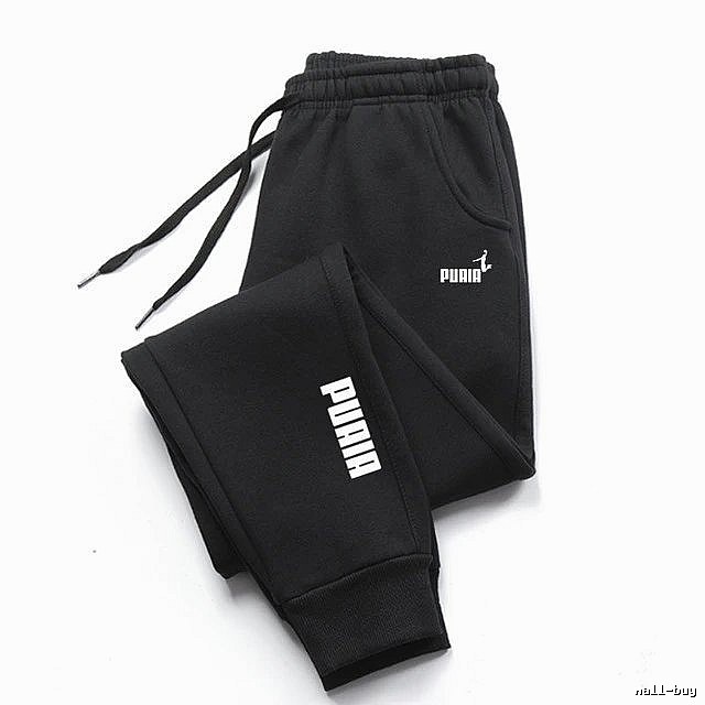Puma Resort Sweatpants Black Drawstring Sweatpants for Travel Looks
