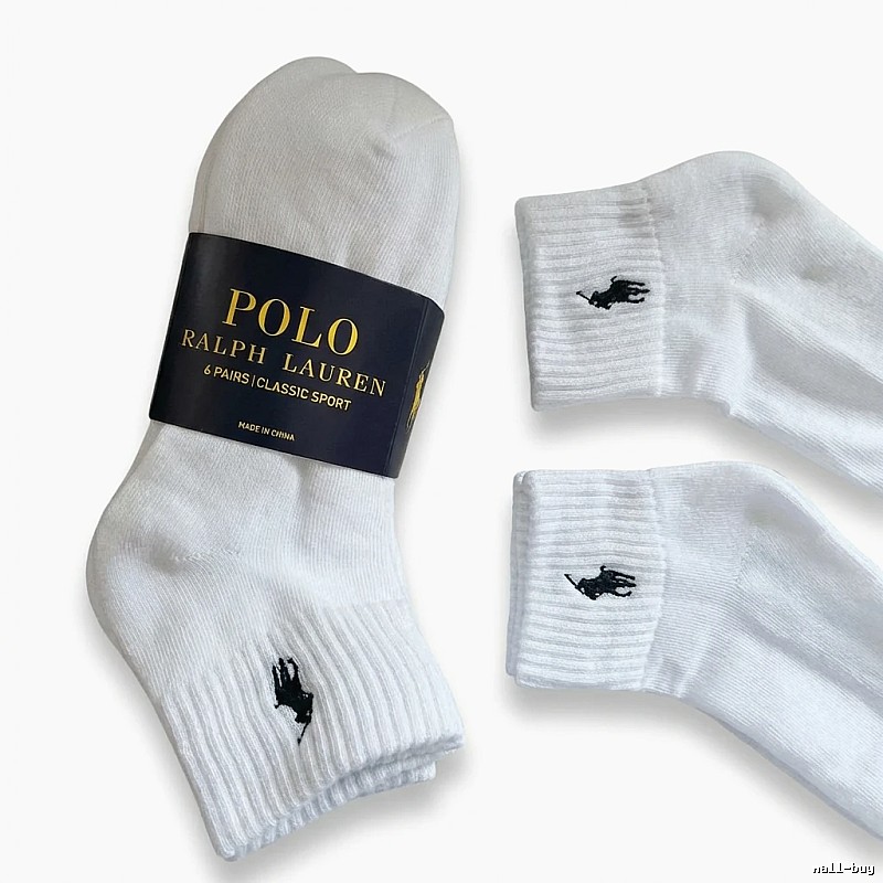 Ralph Lauren Polo Sporty White Socks