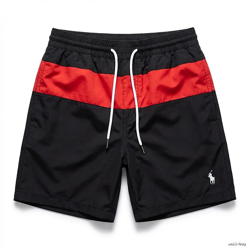 Ralph Lauren sporty black and red shorts
