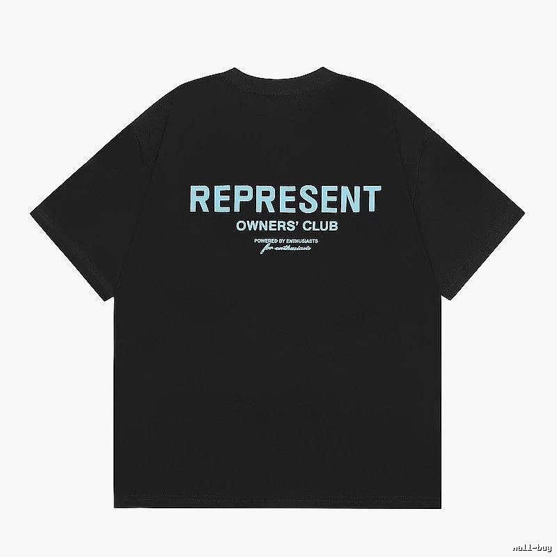 Represent Black Style 868 Owners Club T-Shirt Daily Styling Logo