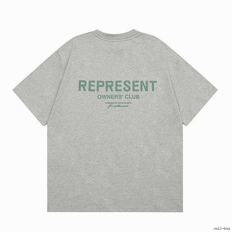 Represent Gray Style 801 Owners Club T-Shirt Casual Layering Logo