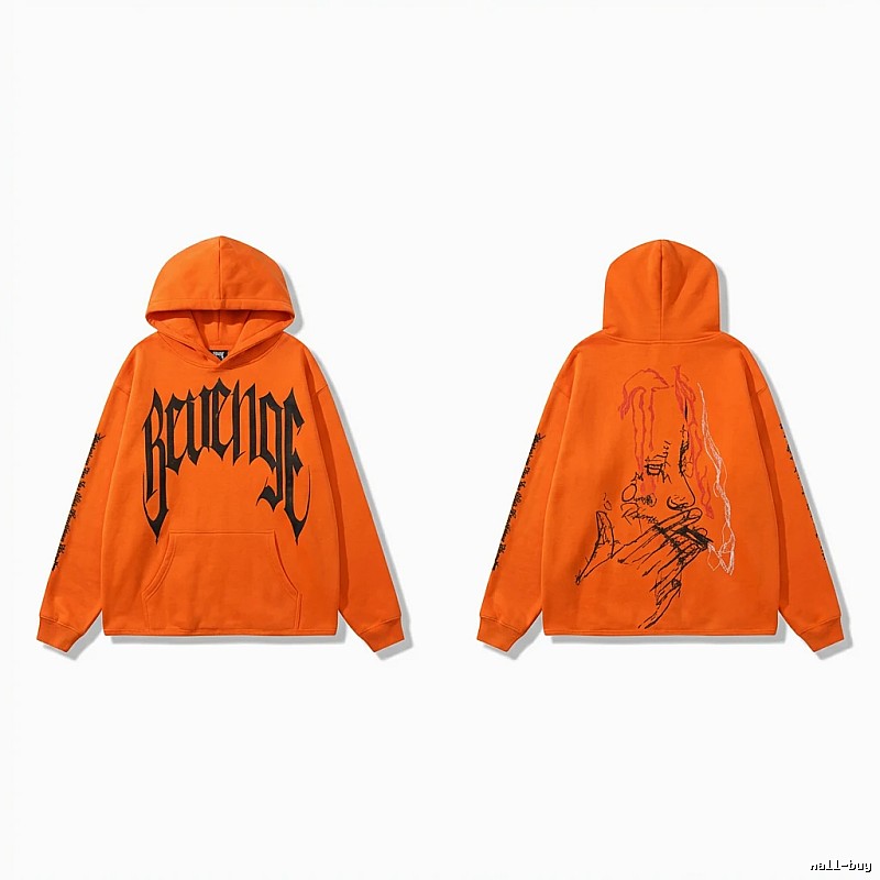 Revenge dark style orange hoodie