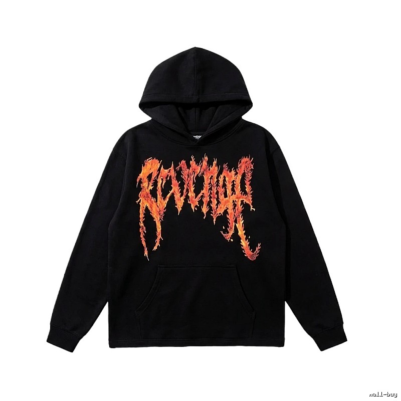 Revenge Flame Wind Black Hoodie