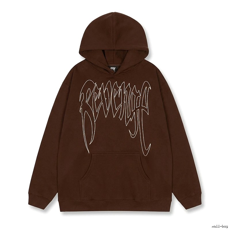 Revenge Gothic Style Dark Coffee Hoodie