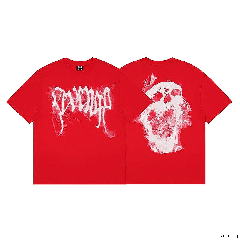 Revenge Red Skull Graphic T-Shirt City Outfit