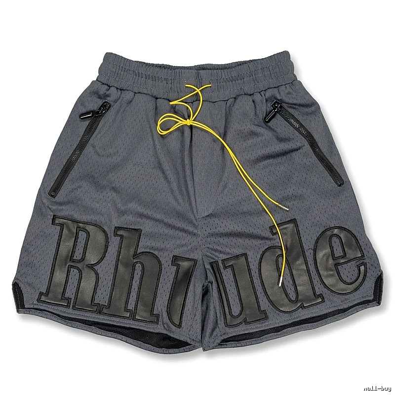 RHUDE sporty grey shorts