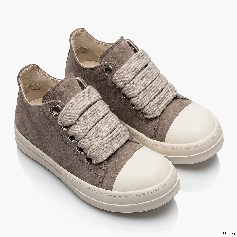 Rick Owens minimalist style grey sports shoes