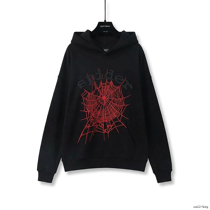 Sp5der cobweb - style black sweatshirt