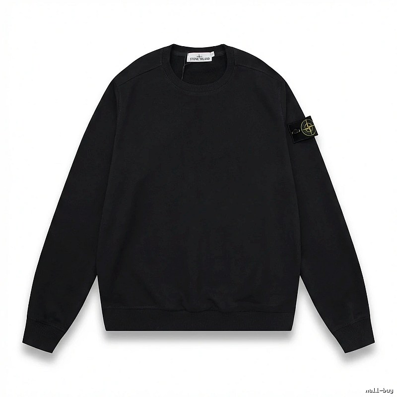 Stone Island basic black sweatshirt