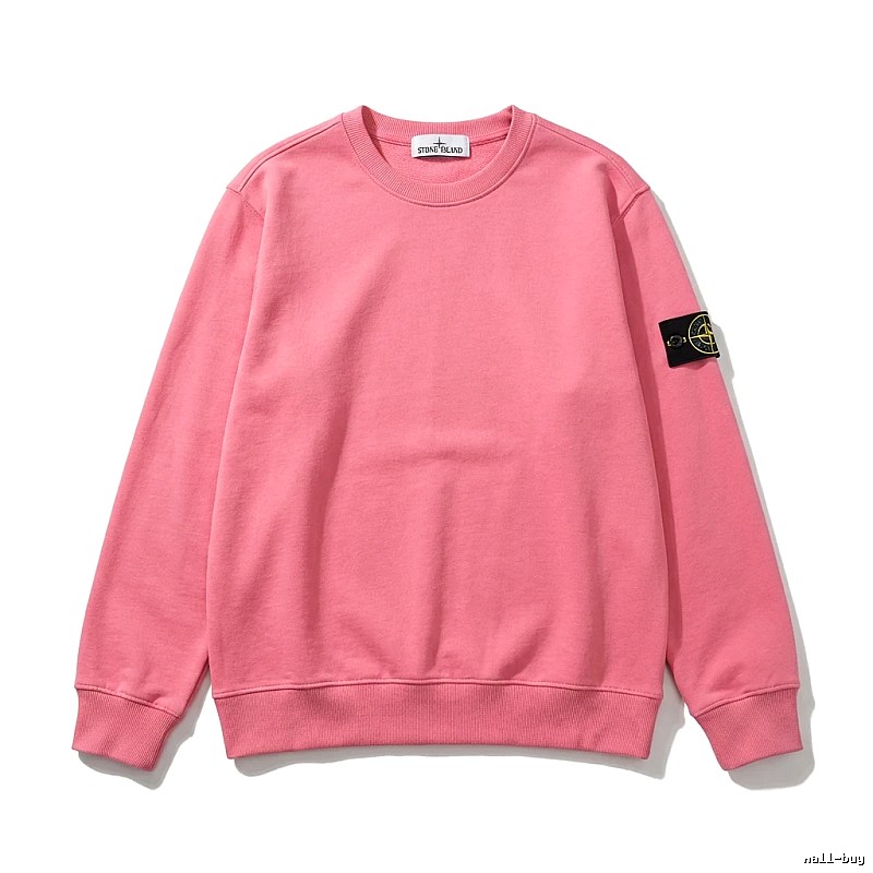 Stone Island basic pink sweatshirt