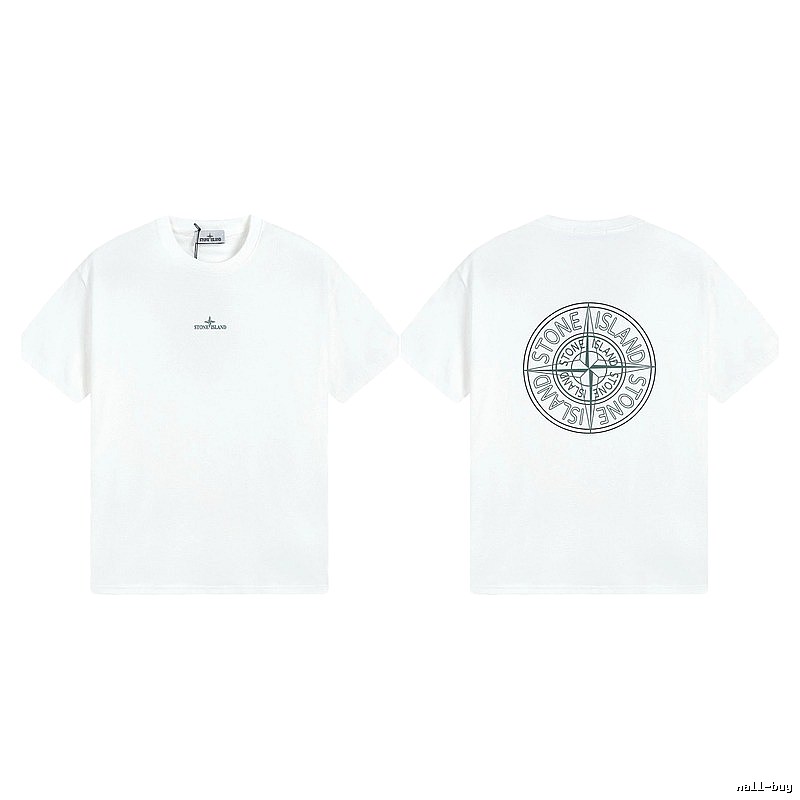 Stone Island Compass Series Street Style White T-Shirt