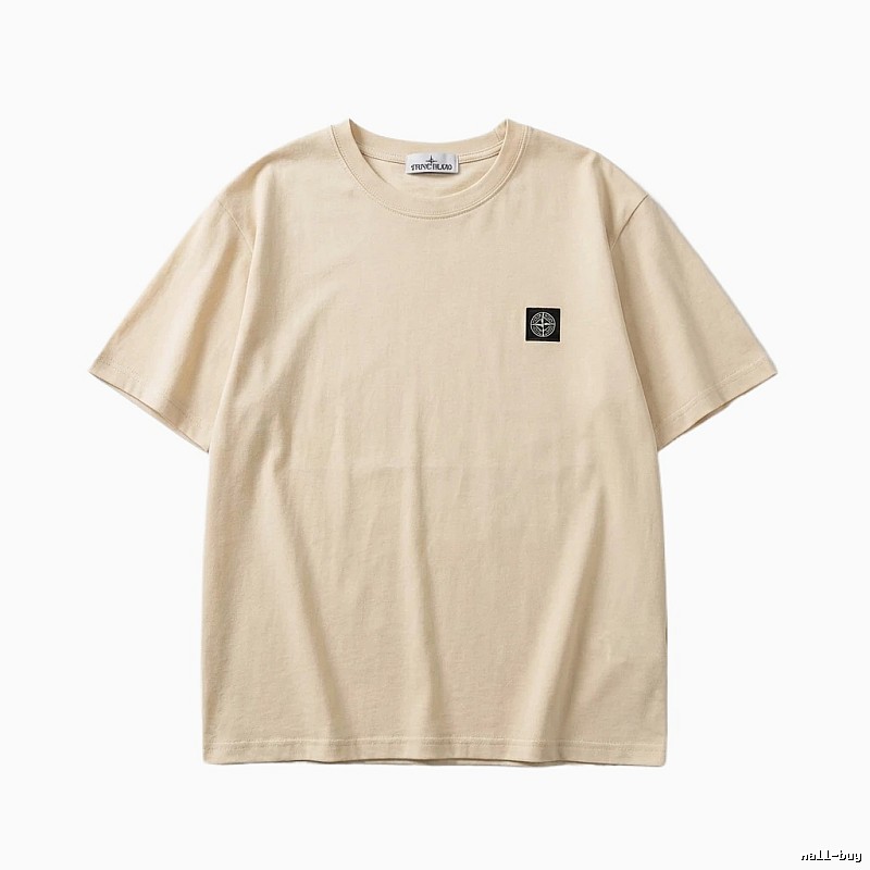 Stone Island minimalist style beige T-shirt