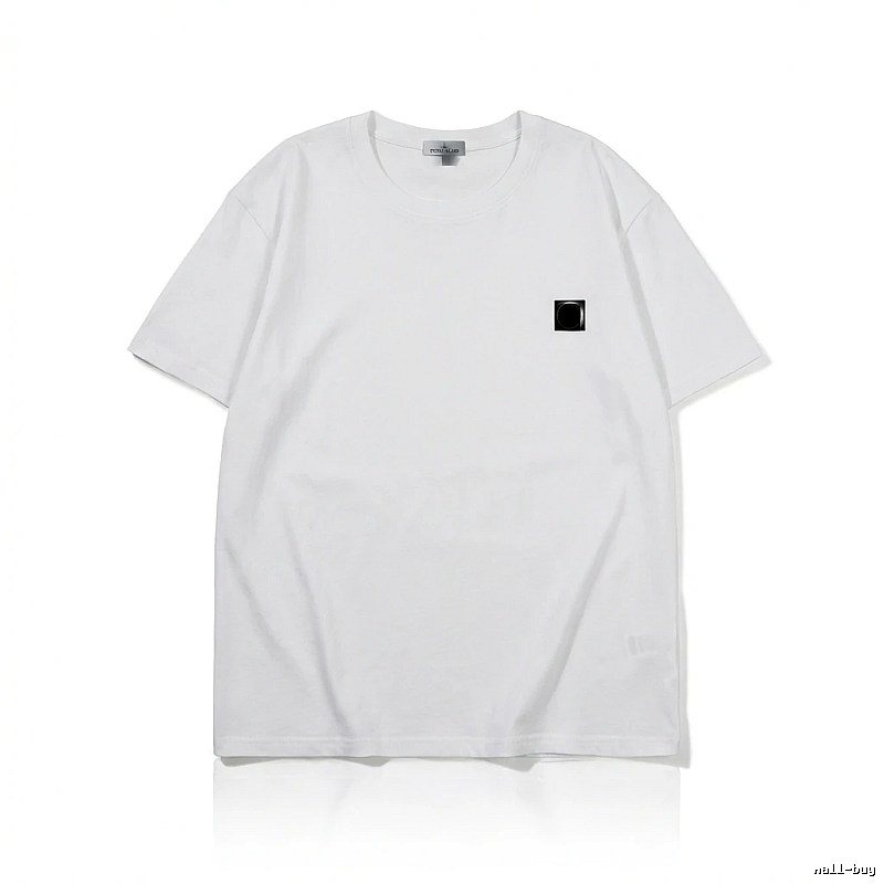 Stone Island minimalist style white T-shirt