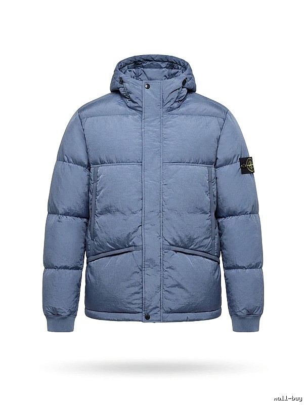 Stone Island series trendy brand light blue down jacket