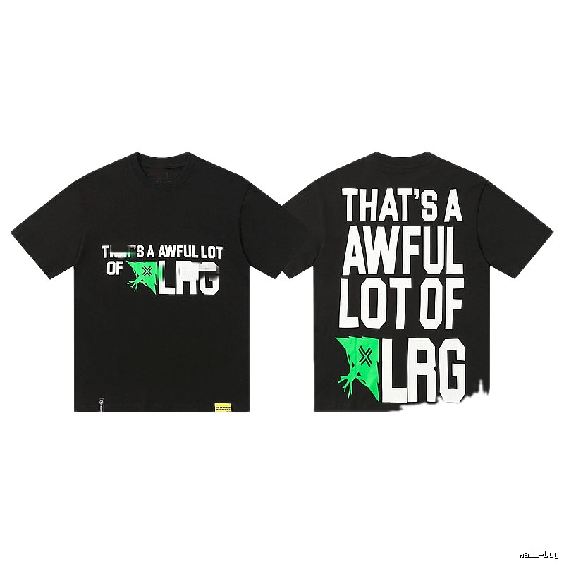 Street Style Black T-shirt with COUGH SYRUP Letter Print