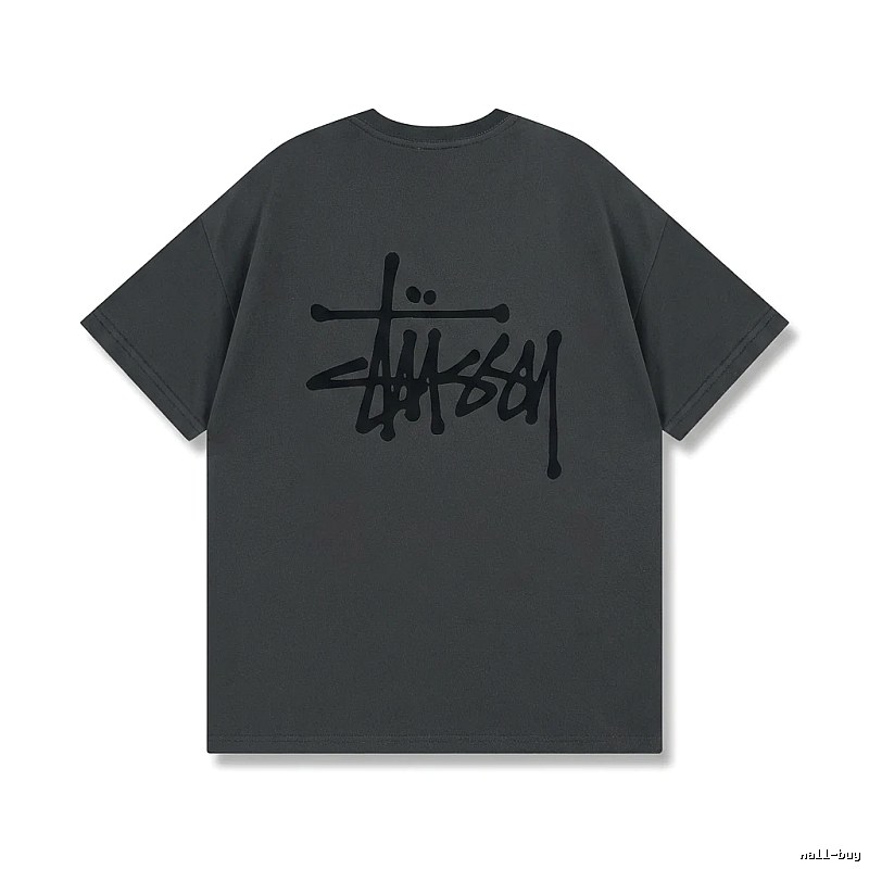 Stussy basic street style gray T-shirt