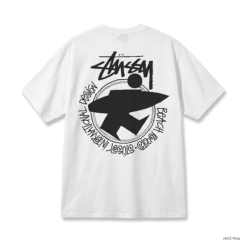 Stussy beach style white T-shirt