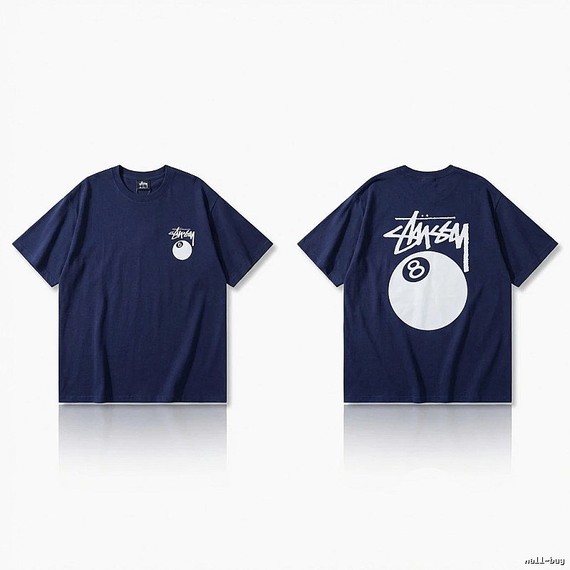 Stussy Billiards Element Minimalist Style T-shirt