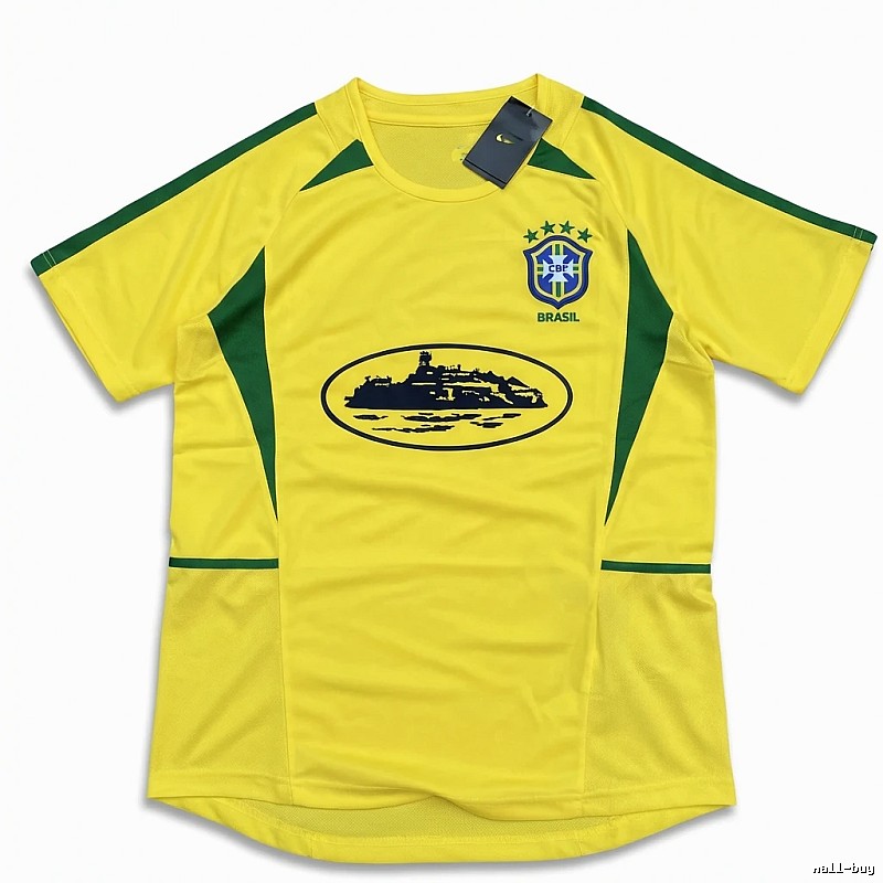 Stussy Brazilian-style yellow-green T-shirt