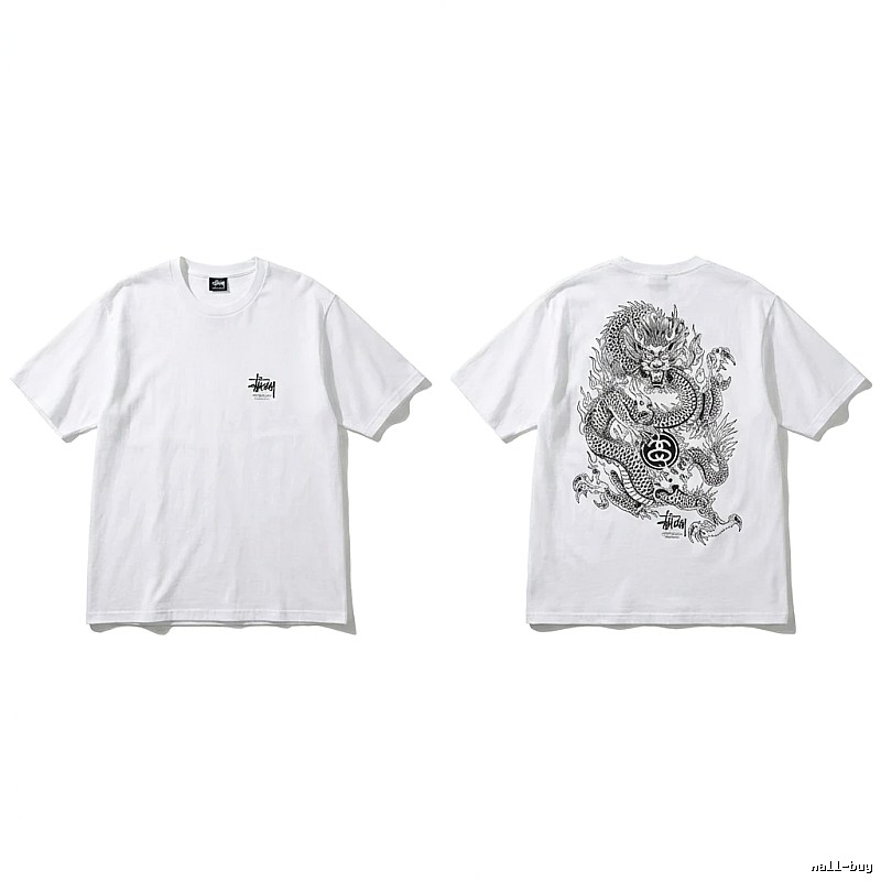 Stussy Chinese-style white T-shirt