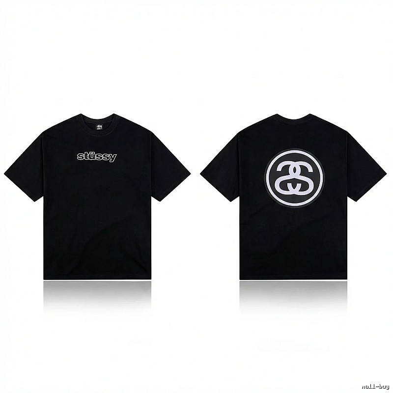 Stussy classic black T-shirt