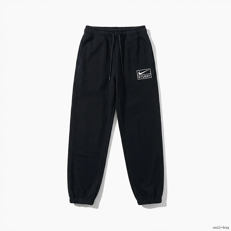 Stussy Co-branded Casual Black Sweatpants