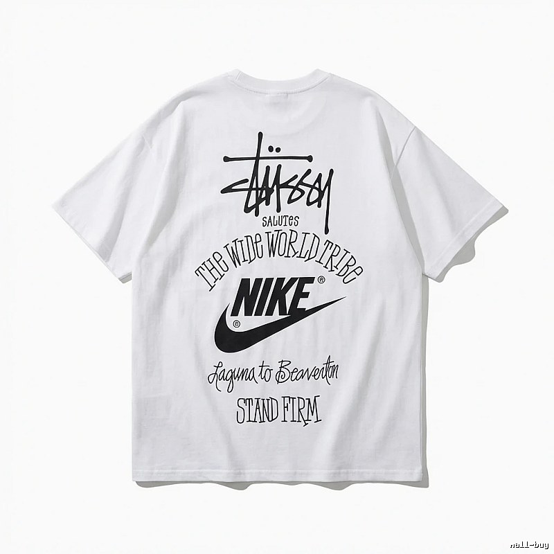 Stussy Co-branded Simple White T-shirt