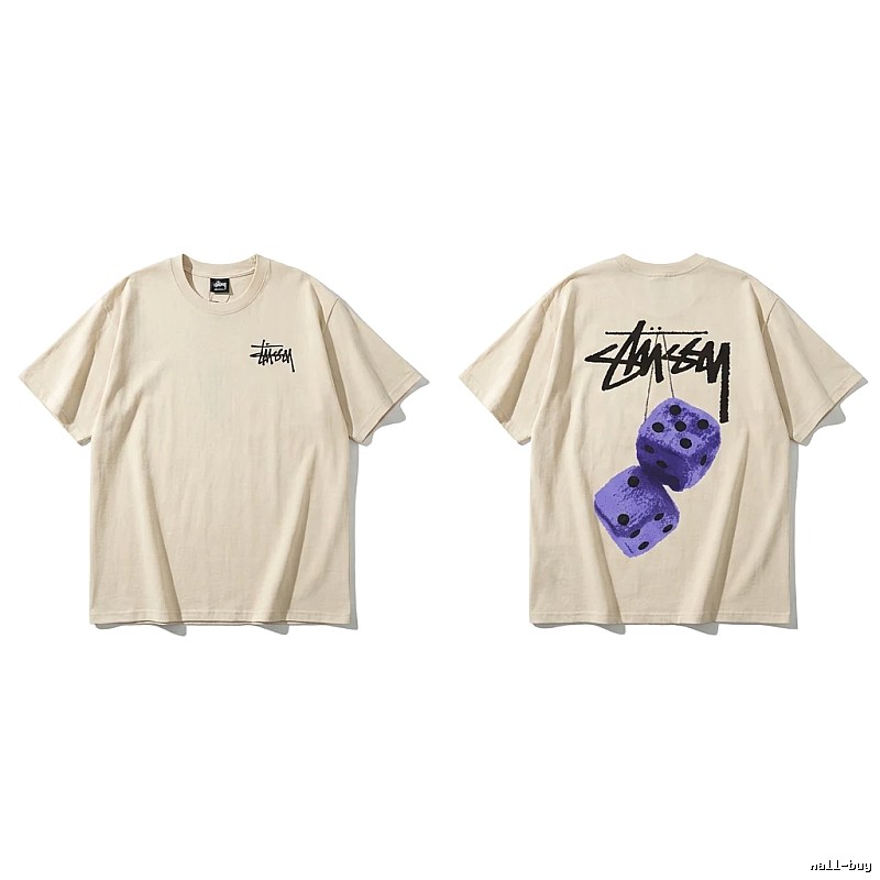 Stussy Dice Print Beige T-shirt