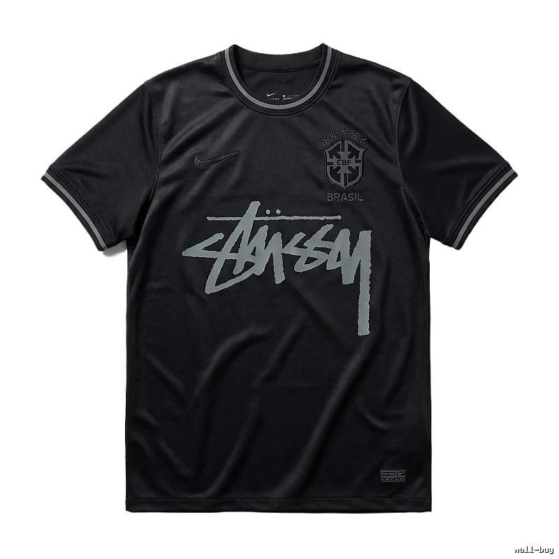 Stussy graffiti-style black T-shirt