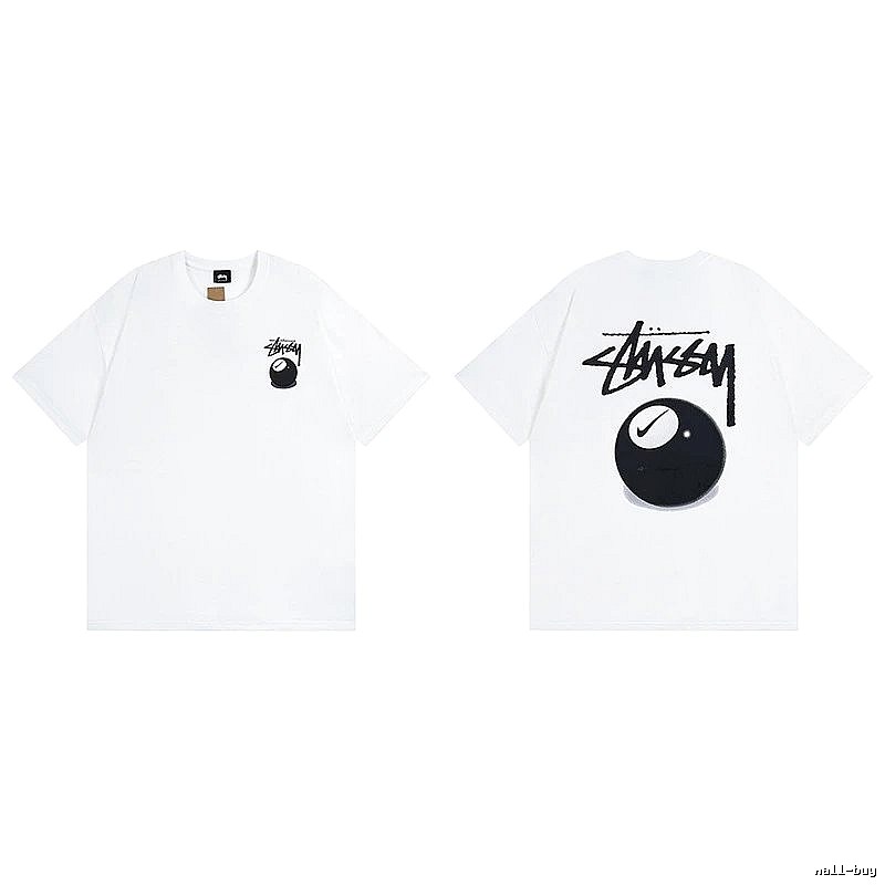 Stussy White Spider Graphic T-Shirt Statement Graphic Logo