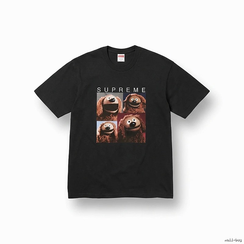 Supreme Cartoon Style Black T-shirt