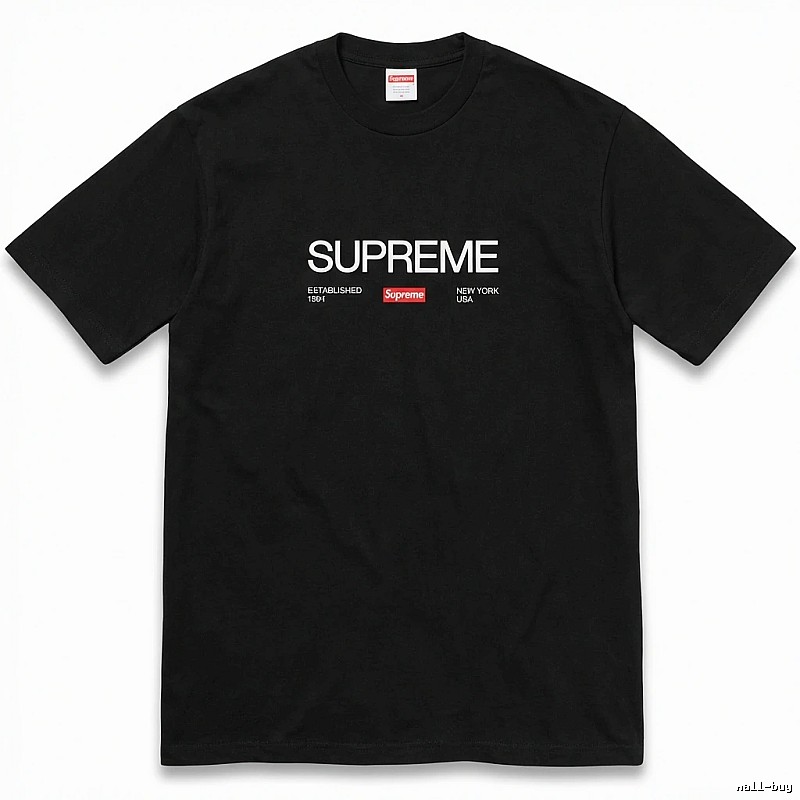 Supreme classic black T-shirt