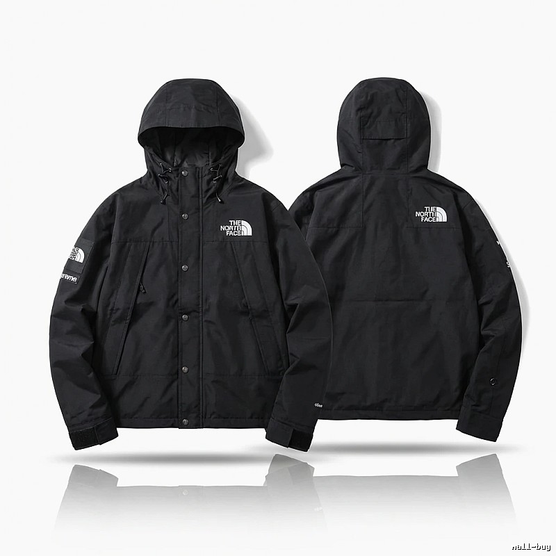 Supreme co-branded black windbreaker