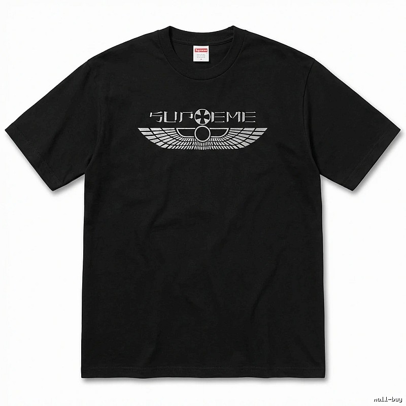 Supreme Flight Series Trendy Cool Black T-shirt