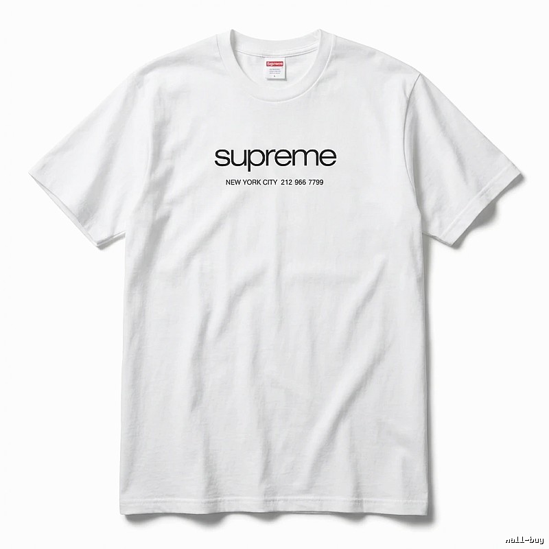 Supreme minimalist style white T-shirt
