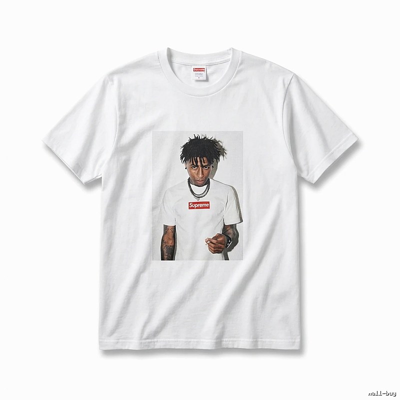 Supreme Portrait Print Style White T-shirt