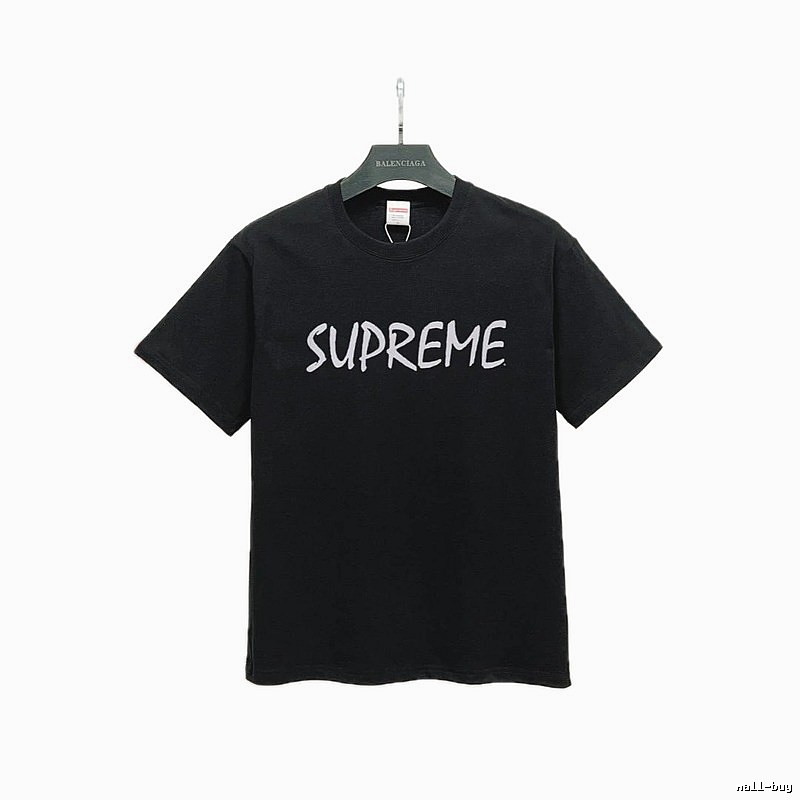 Supreme Printed Street Style Black Short-sleeve T-shirt