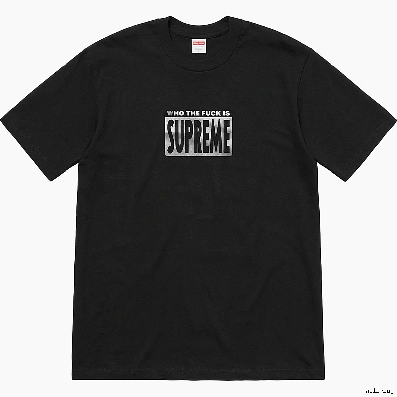 Supreme trendy and cool black short-sleeved shirt